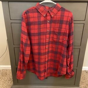 Men’s Eddie Bauer red flannel shirt, large